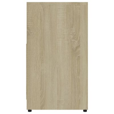 vidaXL Bathroom Cabinet Sonoma Oak 60x33x61 cm Chipboard