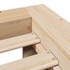 vidaXL Bed Frame without Mattress 150x200 cm King Size Solid Wood Pine