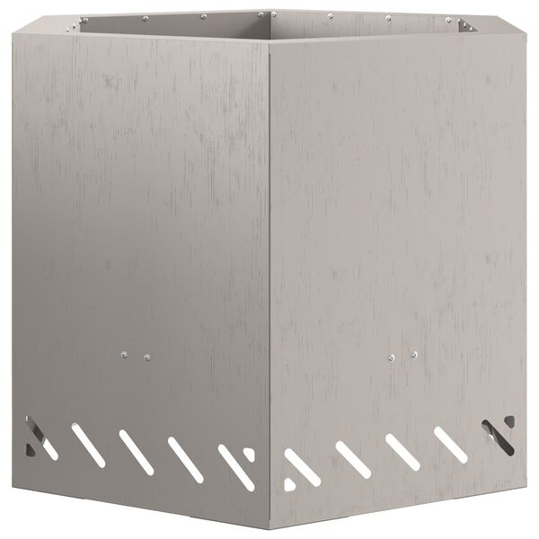 vidaXL Smokeless Fire Pit Brown 58 x 58 x 51 cm Steel