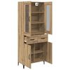 vidaXL Highboard Artisan Oak 69.5 x 34 x 180 cm Engineered Wood