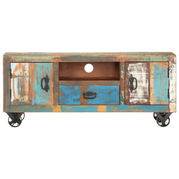 vidaXL TV Cabinet 120x30x50 cm Solid Reclaimed Wood