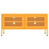 vidaXL TV Cabinet Mustard Yellow 105x35x50 cm Steel