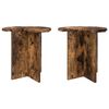 vidaXL Side Table 2 pcs Smoked Oak &Oslash; 39 x 38 cm Engineered Wood