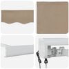 vidaXL Awning Beige 500 x 300 x 165 cm Polyester and Aluminium