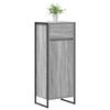 vidaXL Bathroom Cabinet Grey Sonoma 40 x 30 x 100 cm Engineered Wood
