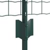 vidaXL Fence with Post Green 0.8 x 25 m Steel and PVC