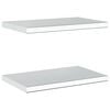 vidaXL Wall Shelves 2 pcs 50x30x3 cm Silver Stainless Steel