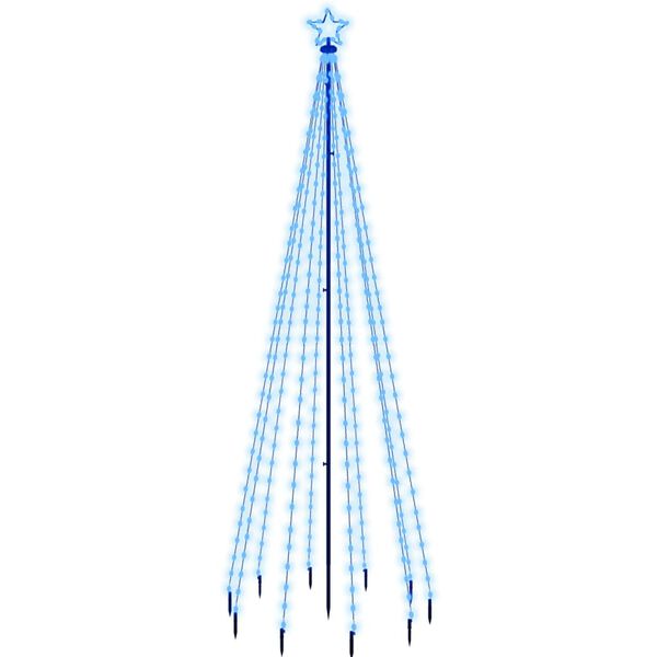 vidaXL Christmas Tree with Spike Blue 310 LEDs 300 cm