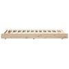 vidaXL Bed Frame Brown 90 x 190 cm Solid Pine wood