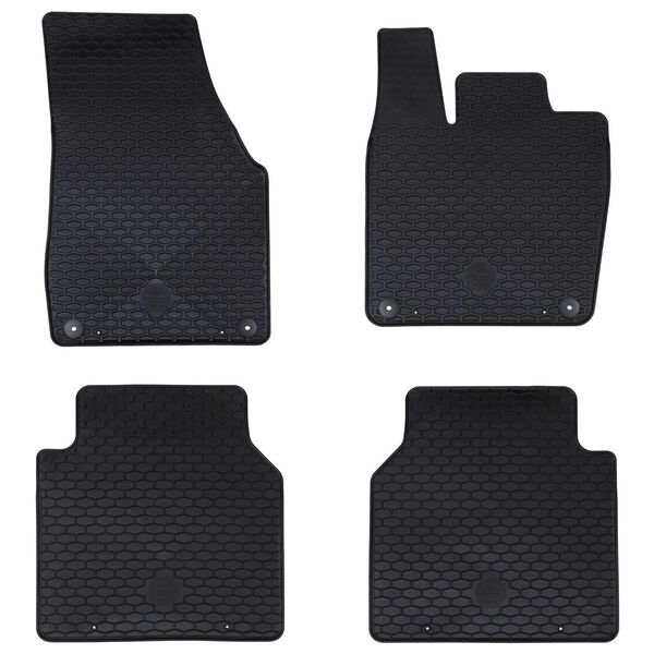 vidaXL Car Mat 4 pcs Black suitable for VW ID.7 2023- Rubber