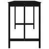 vidaXL Bar Table Black 180x80x110 cm Solid Wood Pine