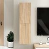 vidaXL TV Cabinet Sonoma Oak 30.5x30x110 cm Engineered Wood