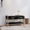 vidaXL Coffee Table Black 82x48x45 cm Engineered Wood