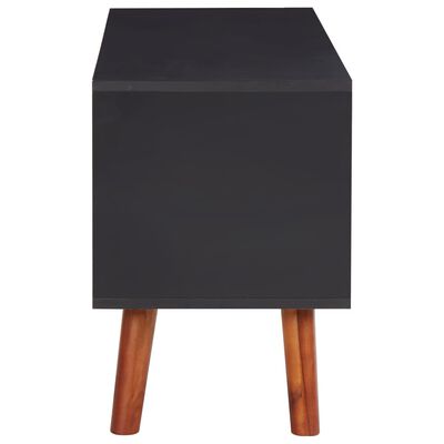 vidaXL TV Cabinet 110x35x50 cm Solid Acacia Wood and MDF