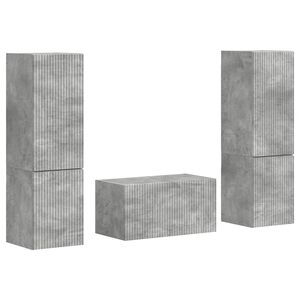vidaXL TV Cabinet Set 5 pcs Concrete Grey Engineered Wood