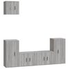 vidaXL 5 Piece TV Cabinet Set Grey Sonoma Engineered Wood