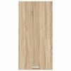vidaXL Hanging Cabinet with Door Sonoma Oak and White 50 x 31 x 100 cm