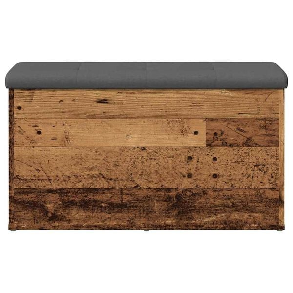 vidaXL Storage Bench Old Wood 82x42x45 cm Engineered Wood
