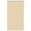 vidaXL Roller Blind Blackout Beige 130x230 cm Fabric Width 126.6 cm Polyester