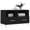 vidaXL TV Cabinet Black 80x36x50 cm Engineered Wood