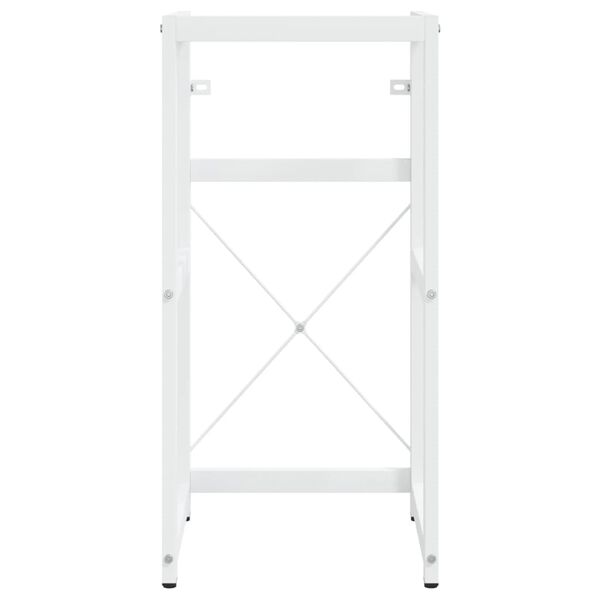 vidaXL Bathroom Washbasin Frame White 40x38x83 cm Iron
