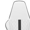 vidaXL Gaming Chair White and Black Faux Leather