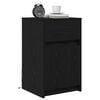 vidaXL LED Bedside Cabinet Black oak 38 x 34 x 61 cm Engineered wood
