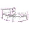 vidaXL Bed Frame with Headboard without Mattress 150x200 cm King Size