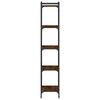 vidaXL Bookcase 5-Tier Brown Oak 40x30x154 cm Engineered Wood