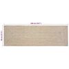 vidaXL Area Rugs Rectangular Natural and White 80 x 200 cm