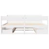 vidaXL Bed Frame without Mattress White 180x200 cm Super King Solid Wood Pine