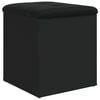 vidaXL Storage Bench Black 42x42x45 cm Engineered Wood