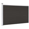 vidaXL Fence Panel WPC 175x105 cm Black