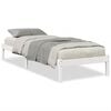 vidaXL Extra Long Bed Frame without Mattress White 80x220 cm Solid Wood Pine