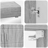 vidaXL Bathroom Furniture Set TULUM Grey Sonoma Engineered Wood