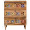 vidaXL Bedside Cabinet Natural 50 x 33 x 62 cm Solid Mango Wood