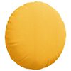 vidaXL Seat Cushions 2 pcs Light Yellow Ø 60 cm Corduroy Fabric