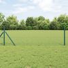 vidaXL Hexagon Fence Green 1 x 10 m PVC