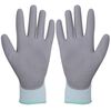 vidaXL Work Gloves PU 24 Pairs White and Grey Size 8/M