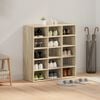 vidaXL Shoe Cabinet Sonoma Oak 77.5 x 30 x 83.5 cm Engineered Wood
