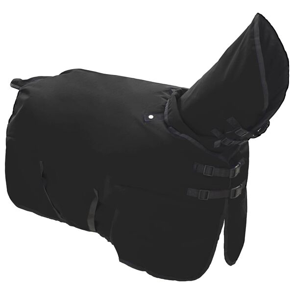 vidaXL Horse Blanket Full Black 135 cm Polyester