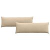 vidaXL Sofa Pillows 2 pcs Cream 120 x 40 cm Fabric