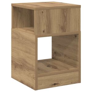vidaXL End Table Artisan Oak 30.5 x 30 x 45 cm Engineered Wood