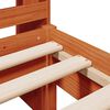 vidaXL Bookcase Bed without Mattress Wax Brown 75x190 cm Small Single Solid Wood Pine