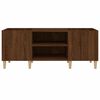 vidaXL Record Cabinet Brown Oak 121x38x48 cm Engineered Wood