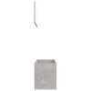 vidaXL 2 Piece Bathroom Furniture Set Concrete Grey Engineered Wood