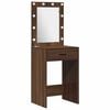 vidaXL Dressing Table 3 pcs Brown 40 x 41 x 135 cm Engineered wood