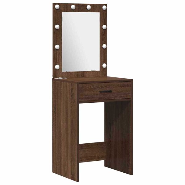 vidaXL Dressing Table 3 pcs Brown 40 x 41 x 135 cm Engineered wood