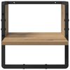 vidaXL Wall Shelf Set with Shelf 4 pcs Artisan Oak 65 x 25 x 30 cm