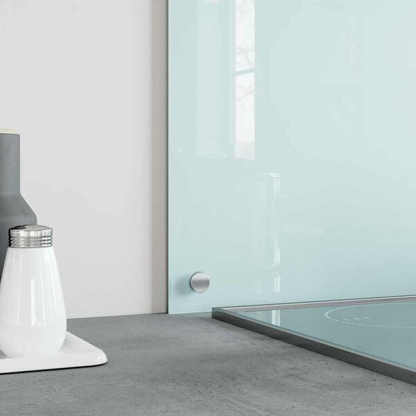 vidaXL Kitchen Backsplash White 90 x 40 cm Tempered Glass